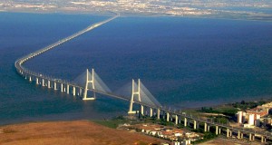 800px-Ponte_Vasco_da_Gama Vasco da Gama bridge Lisbon, we overlooked this bridge on the night of the Barcelona v Inter Milan Champions League semi final while having a lovely meal hosted by