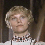 Sammi Davis as Ursula Brangwen in Ken Russell's 1989 film of Lawrence's "The Rainbow"