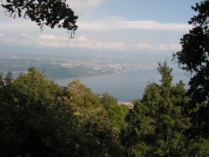 Rijeka this August from the hillside village Veprinac in Istria