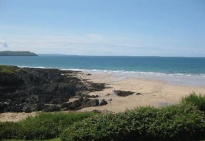 The beach and the sea where I will be taking the teachers too next Monday afternoon at Woolacombe North Devon 